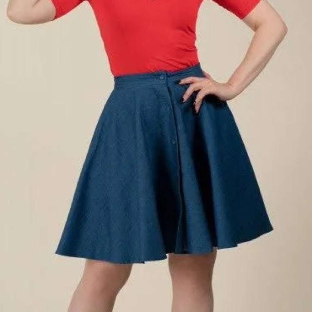 Retro Denim Lita Skirt